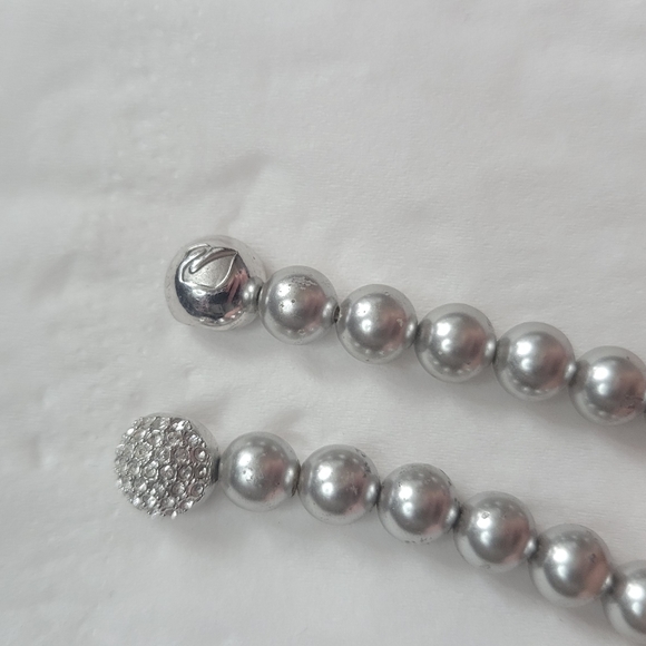 Sterling Silver and Swarovski Crystal Ball bracelet - Picture 2 of 4
